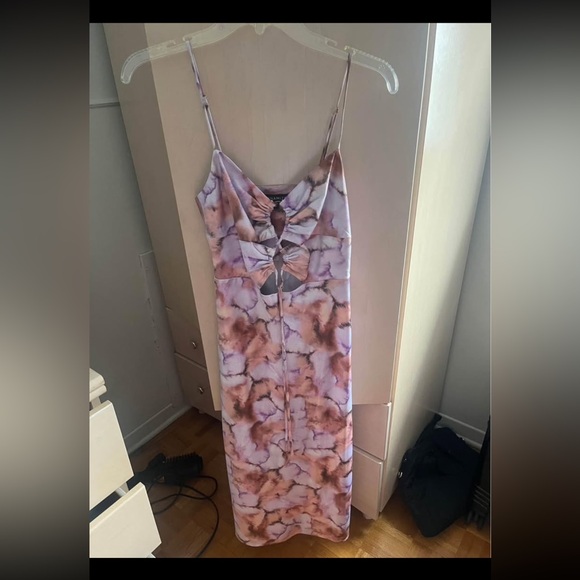 Patterned midi dress - Picture 1 of 2